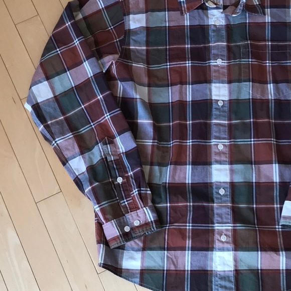 Preowned mens Patagonia long sleeve plaid organic cotton shirt - M - Picture 5 of 6